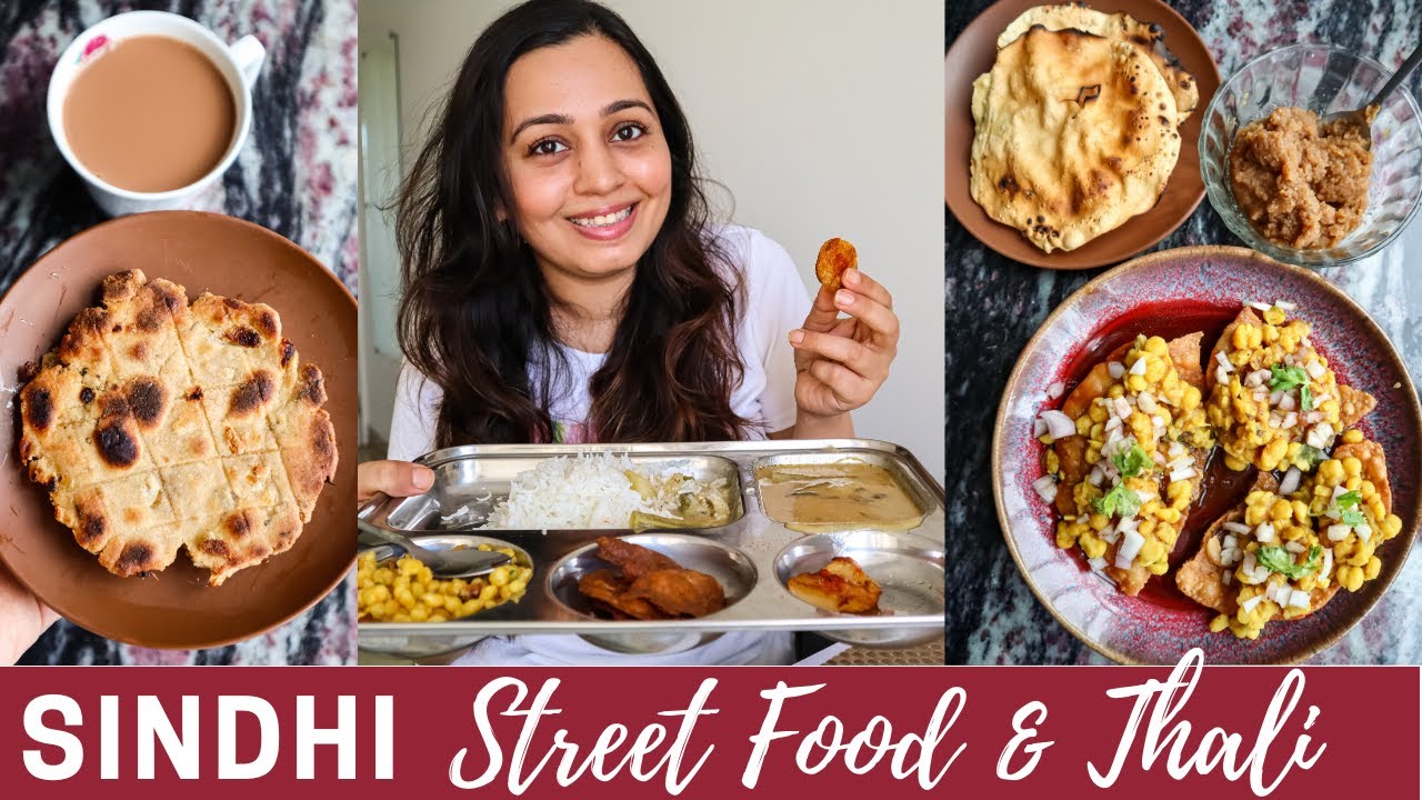 Sindhi Street Food and Lunch Thali | Full day of eating Sindhi Food