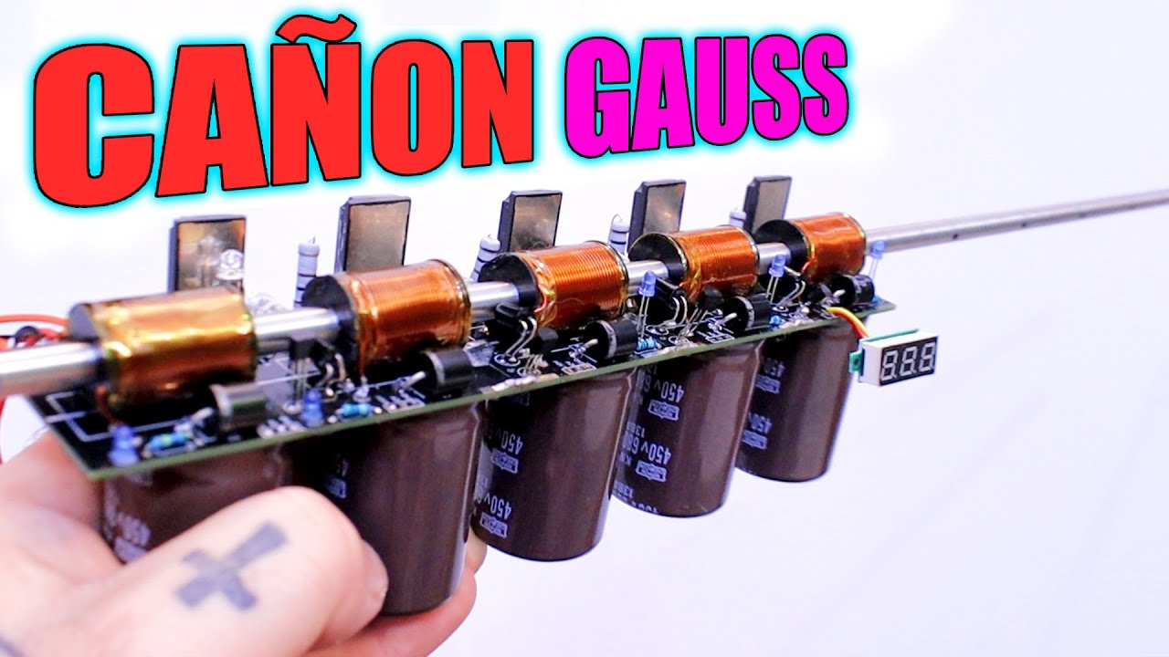Cañon Gauss POTENTE llamado CoilGun | PCB y cómo funciona?