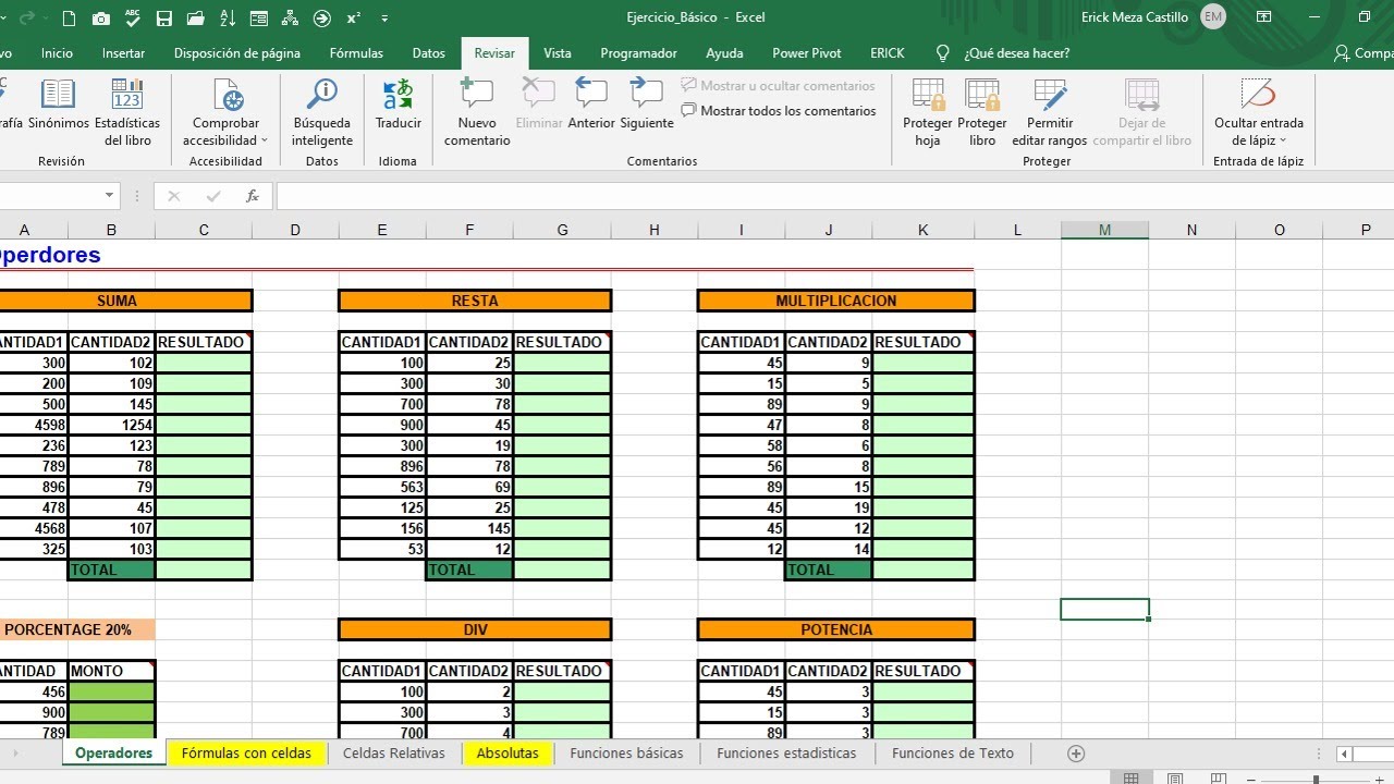 Excel 2019 - Fórmulas y Funciones