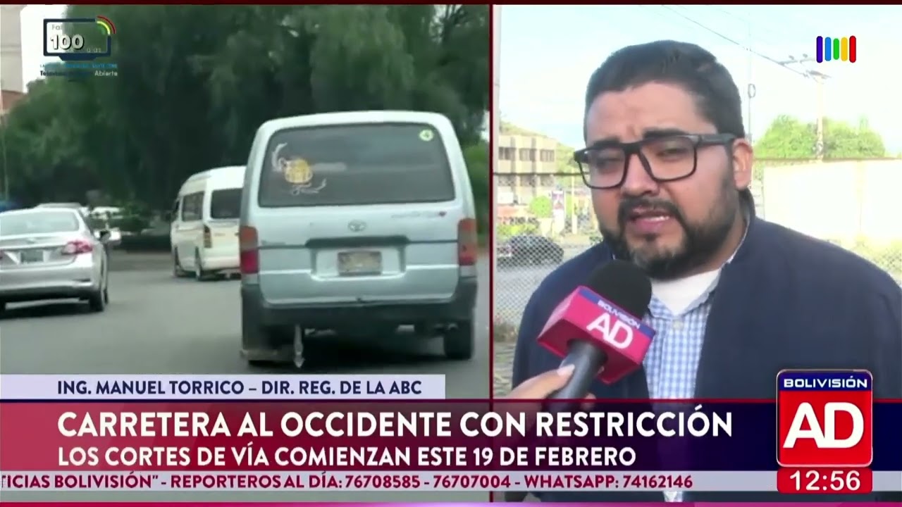 Restricción vehicular por reparaciones en ruta con deslizamientos