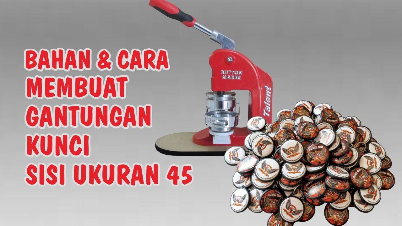 Bahan dan Cara membuat gantungan kunci 2 sisi ukuran 4,5 cm - Gunlar Channel