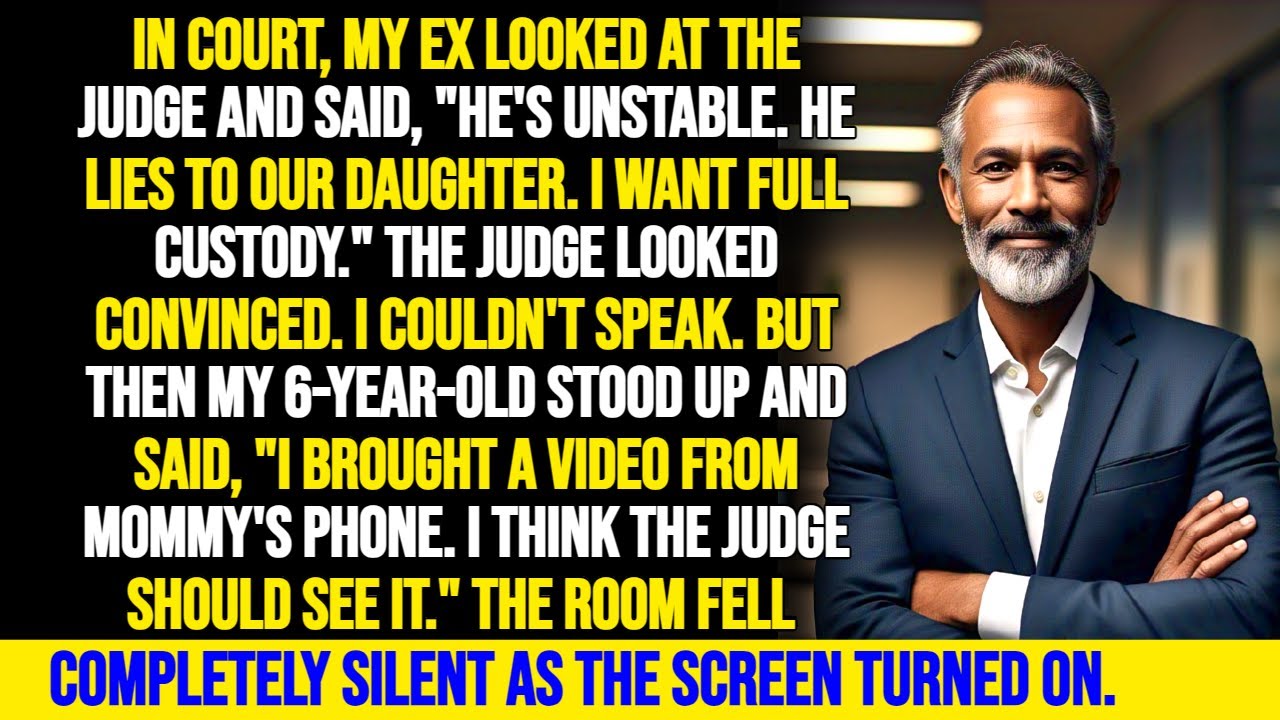 My 6 Year Old Daughter Stood Up In COURT, And Played a Video From Mommy's Phone Everyone Turned...
