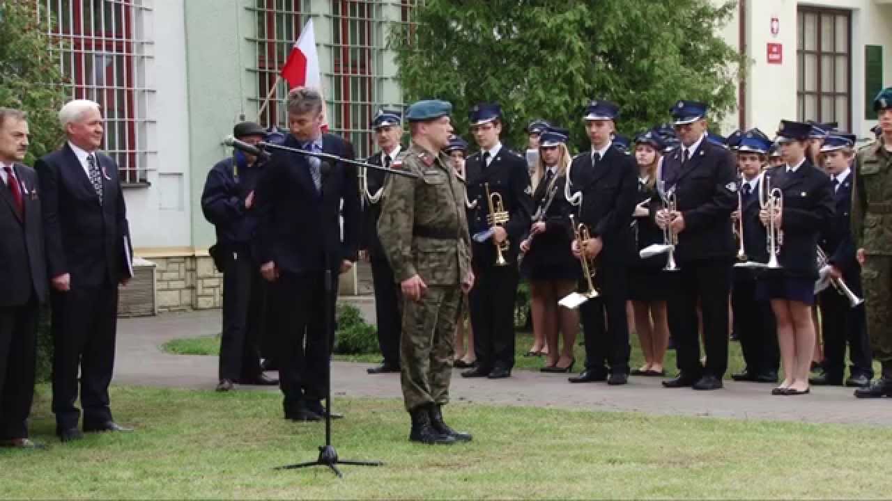 Uroczyste podniesienie Flagi Państwowej w Tomaszowie Lubelskim