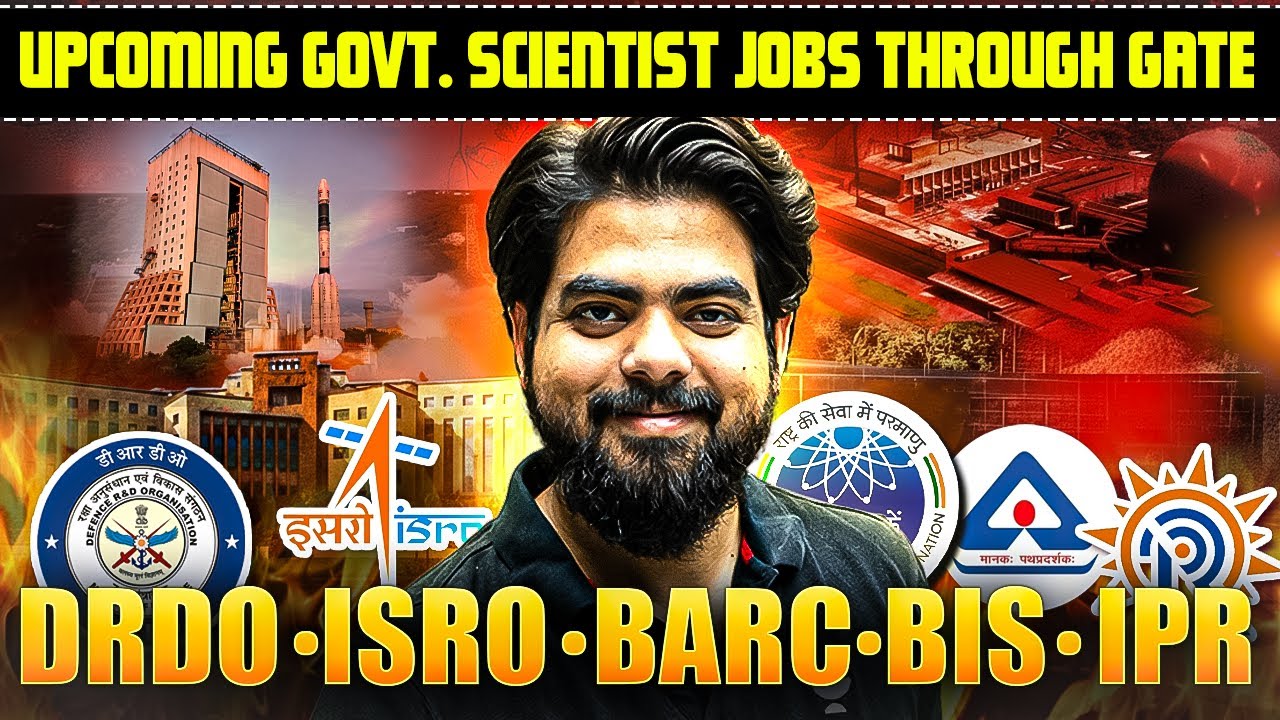 Upcoming Scientist Recruitment Through GATE 2026 | DRDO ⚡ ISRO 🔭 BARC 🧪 BIS 📘 IPR | Vishal Soni