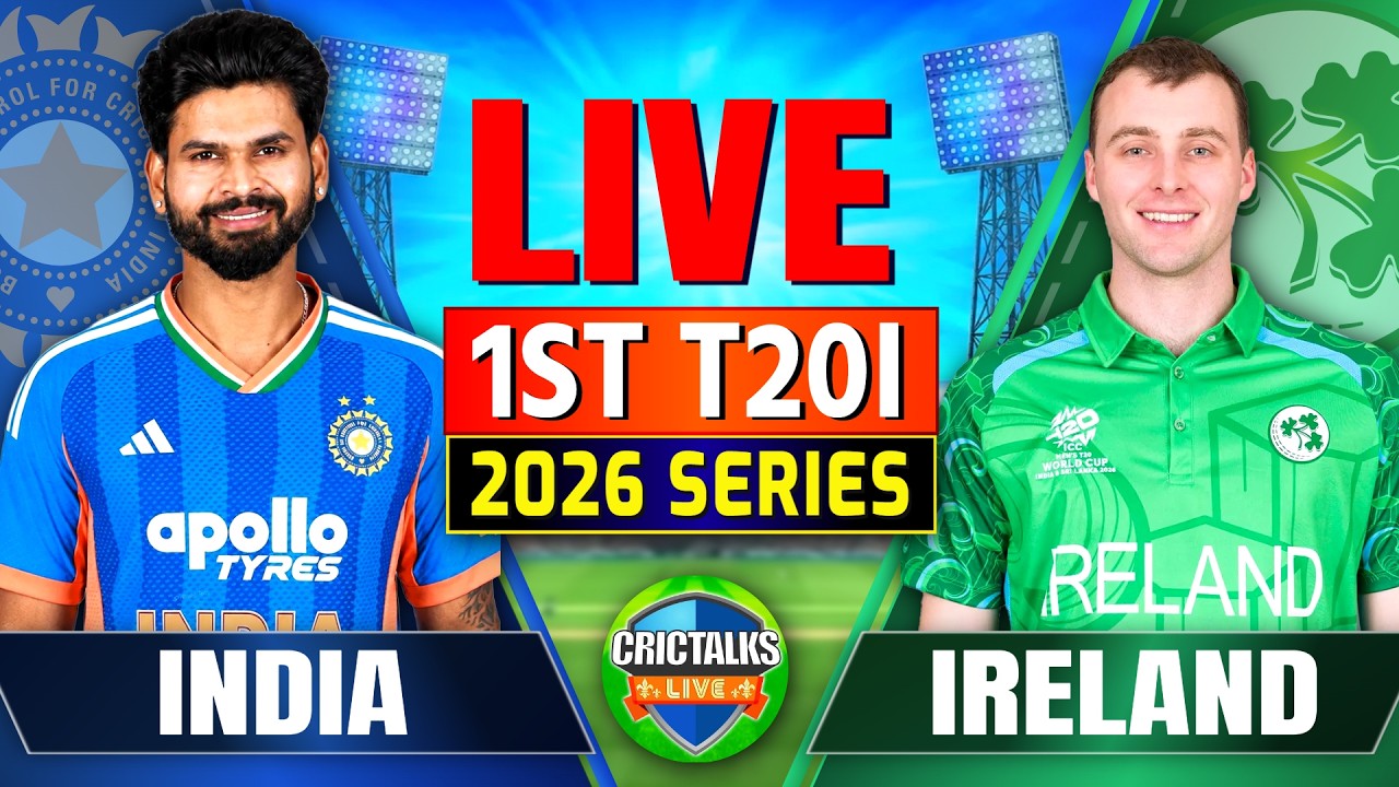 🔴 Live: India vs Ireland 1st T20I | 2026 Series | Cricket Match Score & Fan Commentary Today