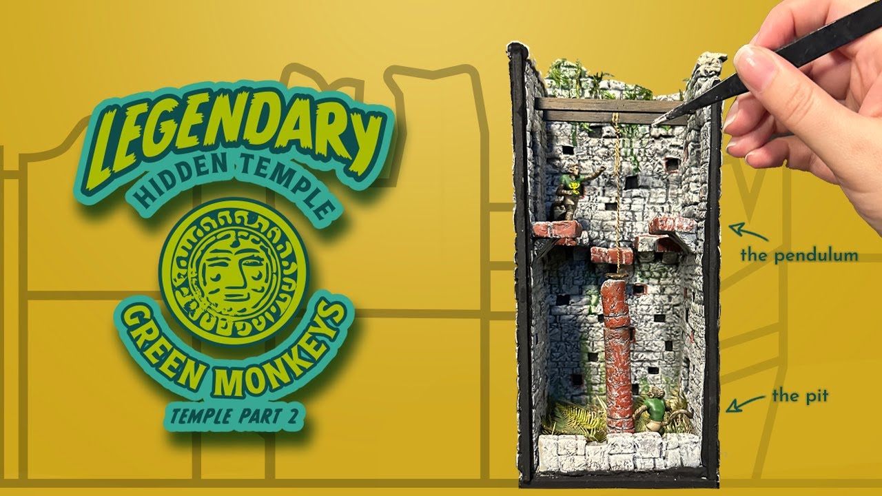 Crafting our Legendary Hidden Temple Diorama | Part 2: Green Monkeys