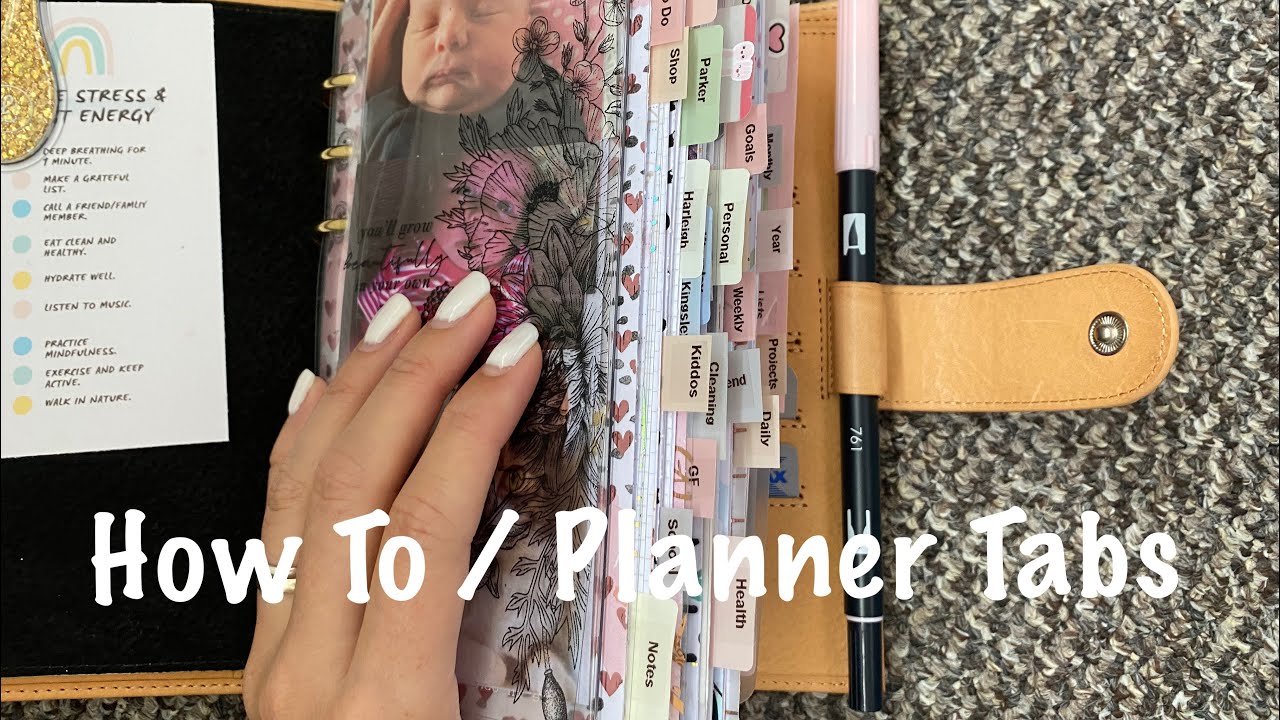 How To / Planner Tabs // Pink Planner Girl