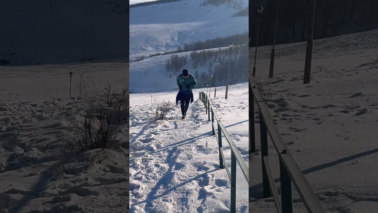 Winter Trail Running In Mongolia -22’C UV