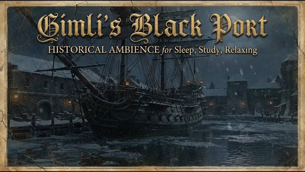 Welcome to the Gimli's Black Port | Historial Ambience for Sleep, Study, Relaxing