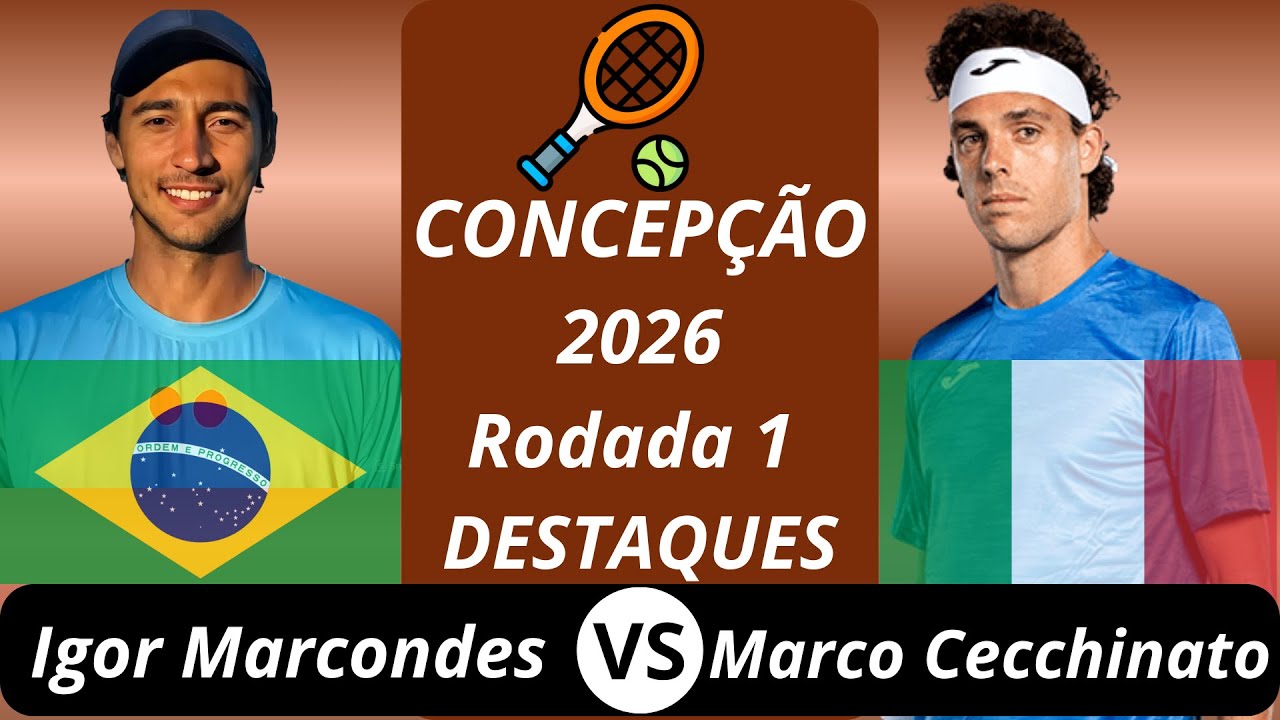 Igor Marcondes vs Marco Cecchinato | Concep&ccedil;&atilde;o 2026 R1 Destaques