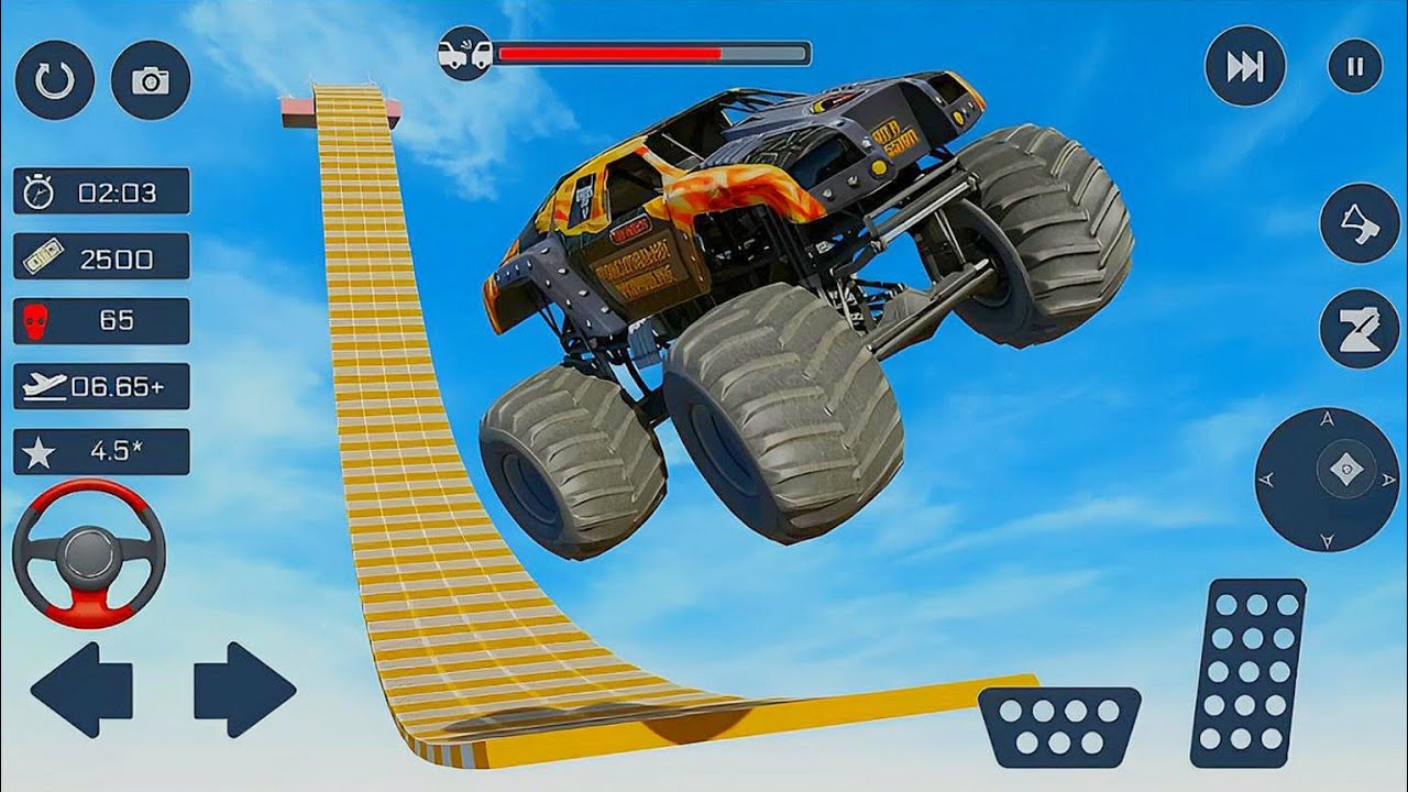 Mega Ramp Ultimate Monster Car Racing - Extreme Car Stunt - part 5.