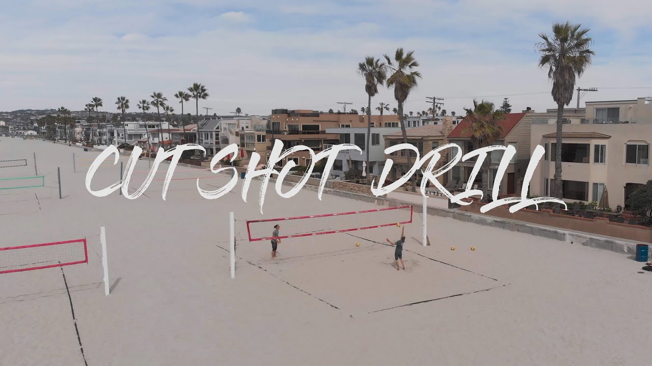 Beach Volleyball Cut Shot Drill