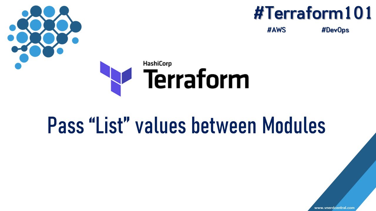 Terraform 101 - How to pass list of values between modules in Terraform