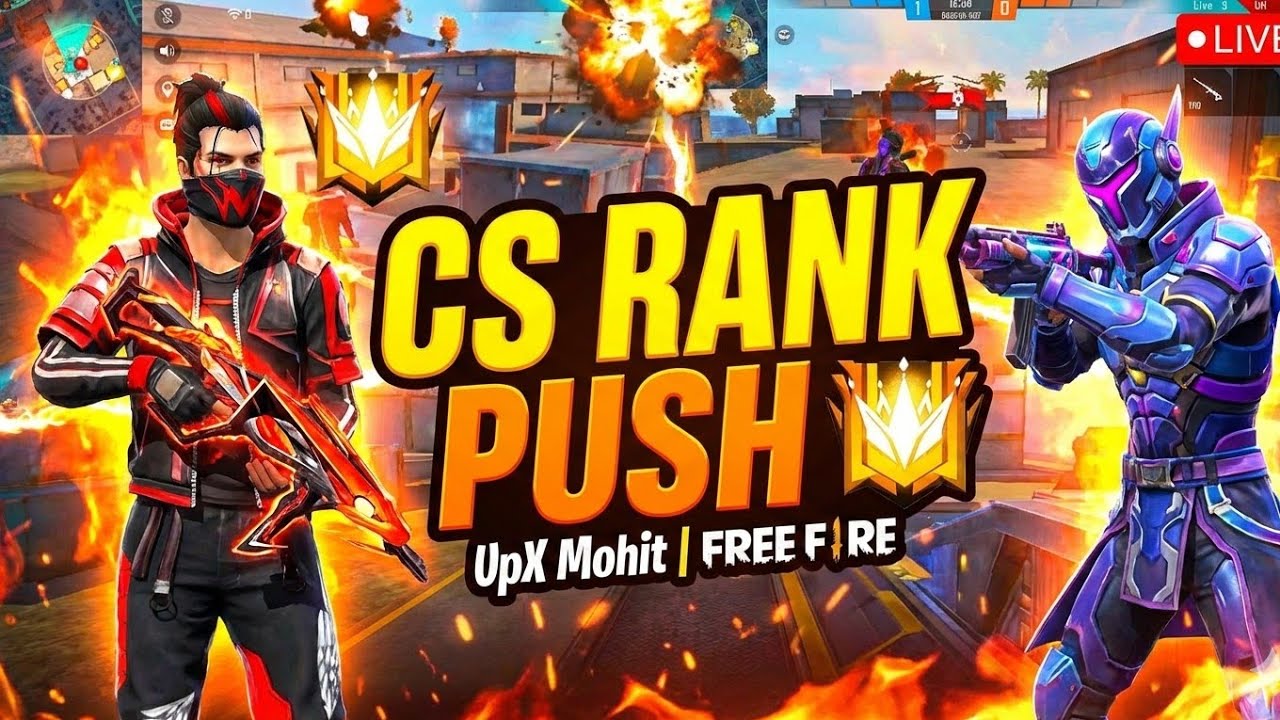 UpX Mohit  is live Free fire cs rank push 