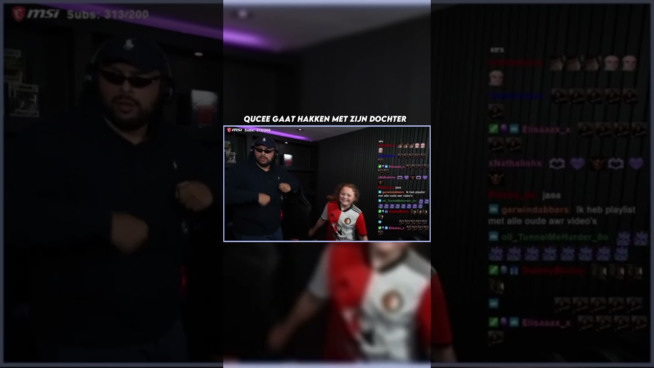 Qucee hakt met zijn dochter! @Qucee3205
