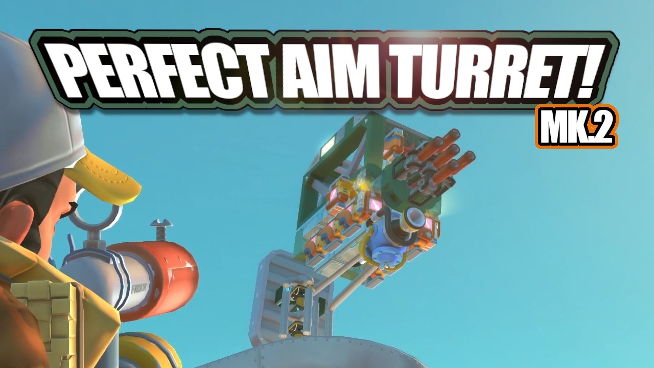How to Build the Most Accurate Turret in Scrap Mechanic Survival | Scrap Mechanic part 57