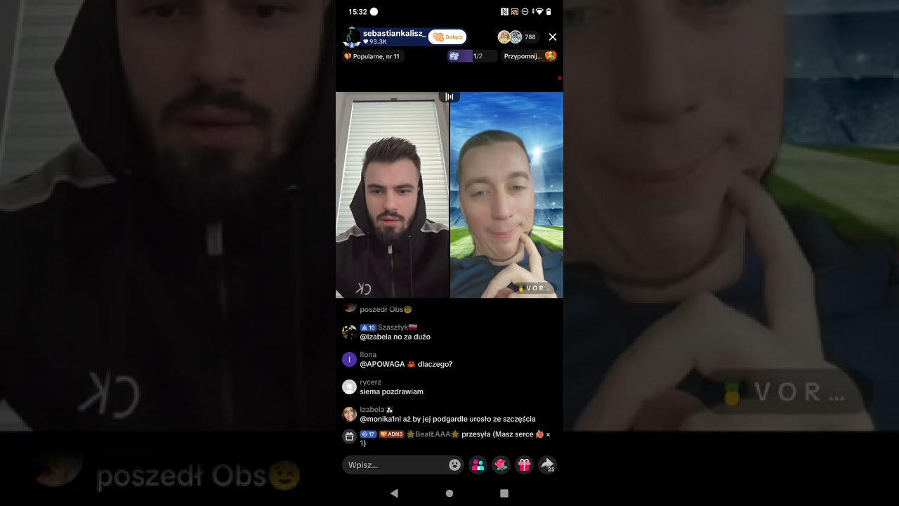 Sebastian Kalisz a na czacie lincz na Klaudelizie i jej temat LIVE 07.02.2026 r.