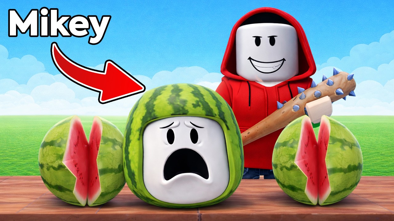 Which Watermelon Will JJ Smash !? (Maizen Roblox)