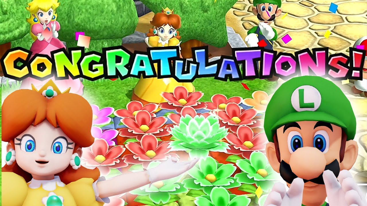 Mario Party 9 Garden Battle ◆Daisy vs Luigi vs Peach vs Toad (Master Difficulty) #8