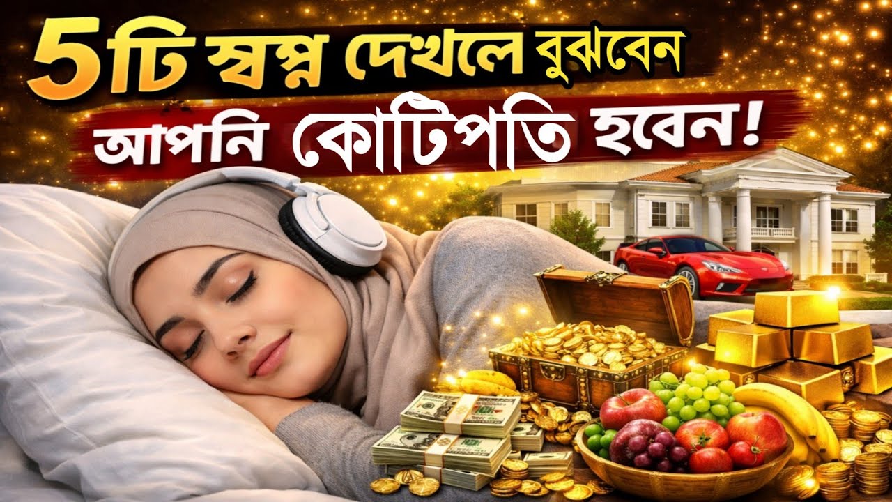 এই ৫টি স্বপ্ন দেখলে নিশ্চিত জানবেন — আপনি অচিরেই কোটিপতি হতে চলেছেন | ধনী হওয়ার শক্তিশালী ইশারা