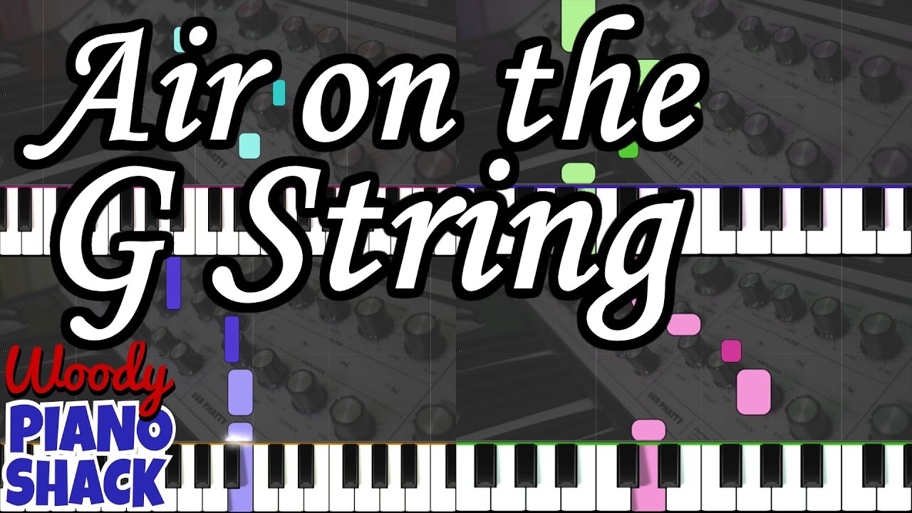 Air on the G String synthesia piano tutorial on Moog Sub Phatty | Johann Sebastian Bach