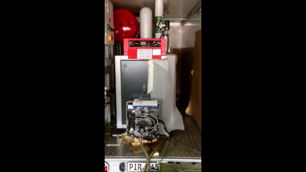 Ein Heizmobil als Anh&auml;nger im Bau f&uuml;r unsere Kunden. Eine mobile Heizung mit 150 kW www.heizmax.de