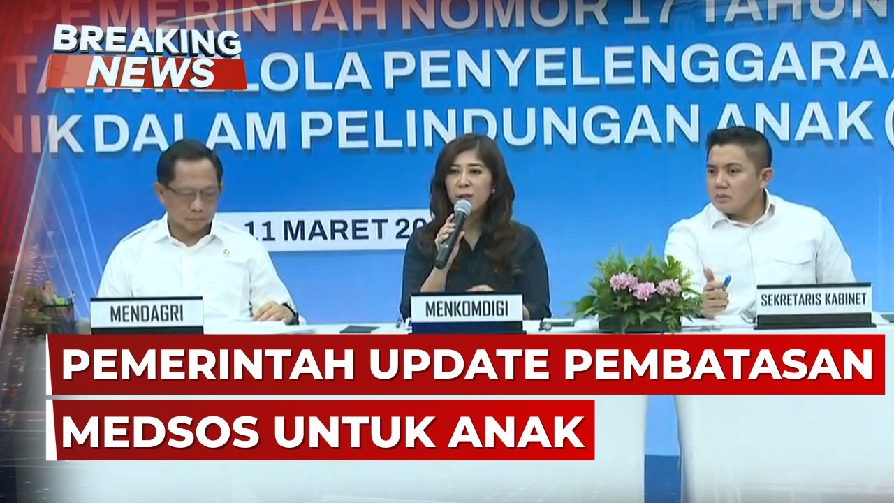 BREAKING NEWS - Pemerintah Update Pembatasan Medsos & Roblox untuk Anak