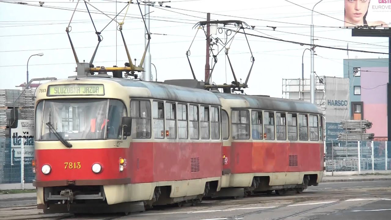 Tatra - ČKD T3 pri Vozovni Jurajov dvor v Bratislave...