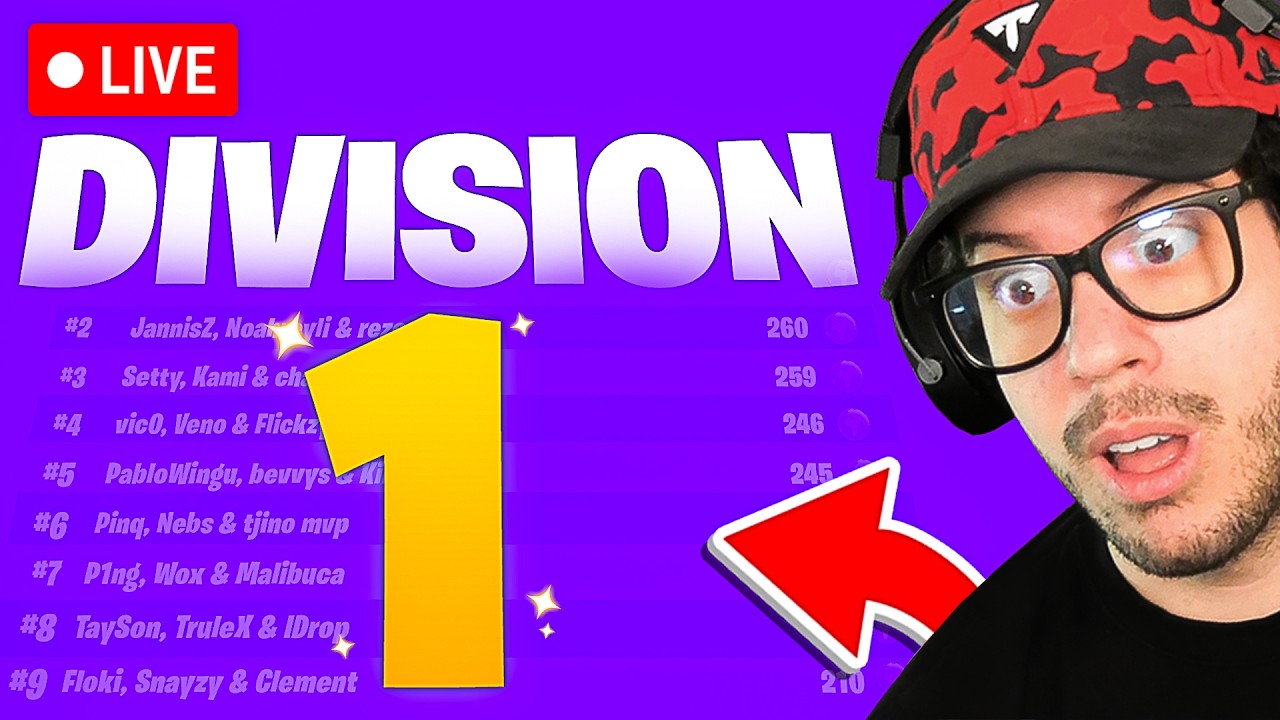 Playing FNCS DIVISION 1 in FORTNITE!