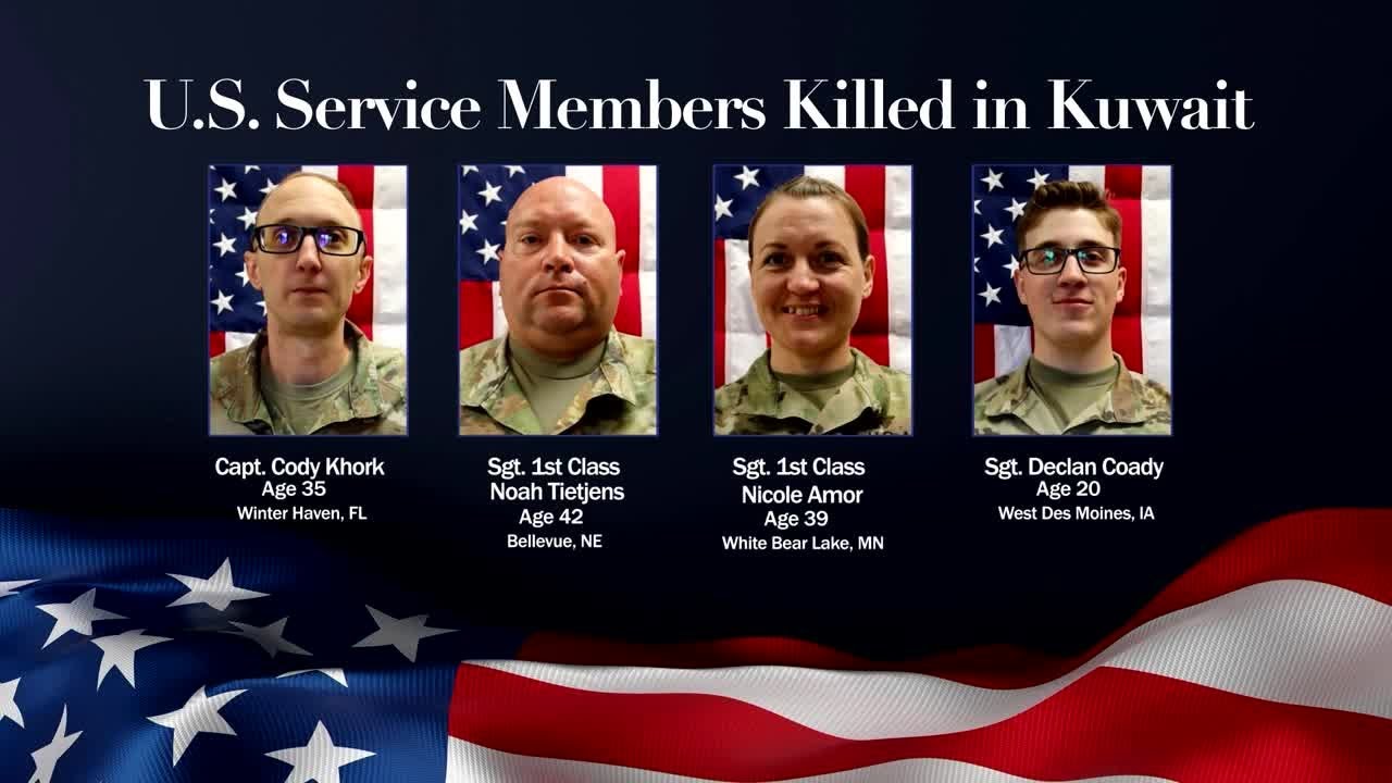 Iowa soldiers identified after Kuwait drone strike; defenses questioned