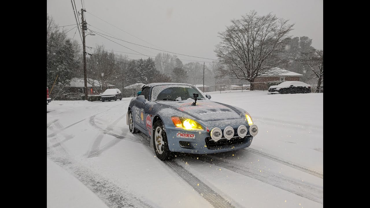 Georgia Snow Drive in a Honda S2000 Rally Car ASMR
