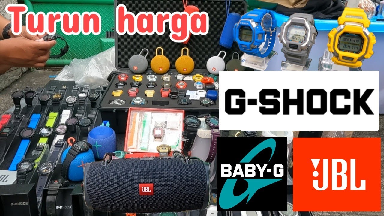 Lapak jam tangan G-Shock terlengkap di pasar loak jatinegara