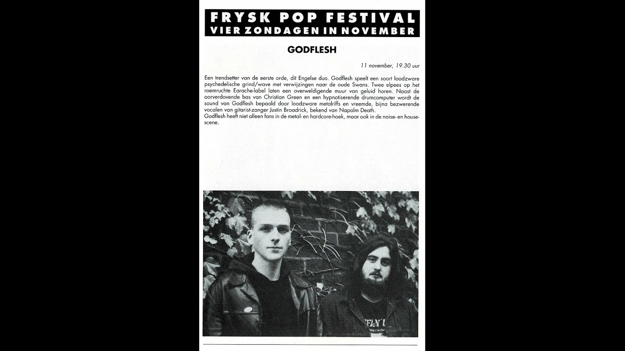 Godflesh 11-11-1990 Theater a/h Water, Leeuwarden (NL)