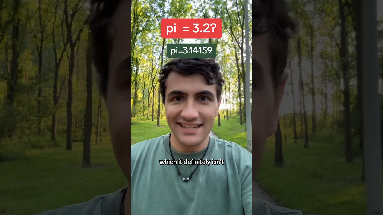 Как число Пи почти было определено как 3,2