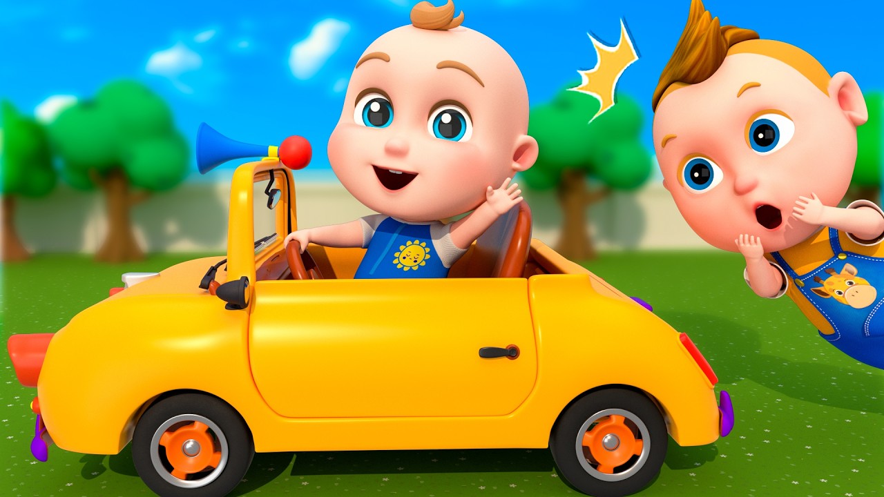 Wheels On The Bus - Whells Go Round - Puzzle Song  | Super Sumo Nursery Rhymes & Kids Songs