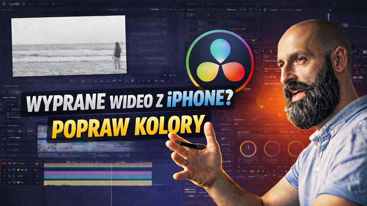 Wyprane wideo z iPhone? Jak poprawić kolory w DaVinci Resolve Tutorial
