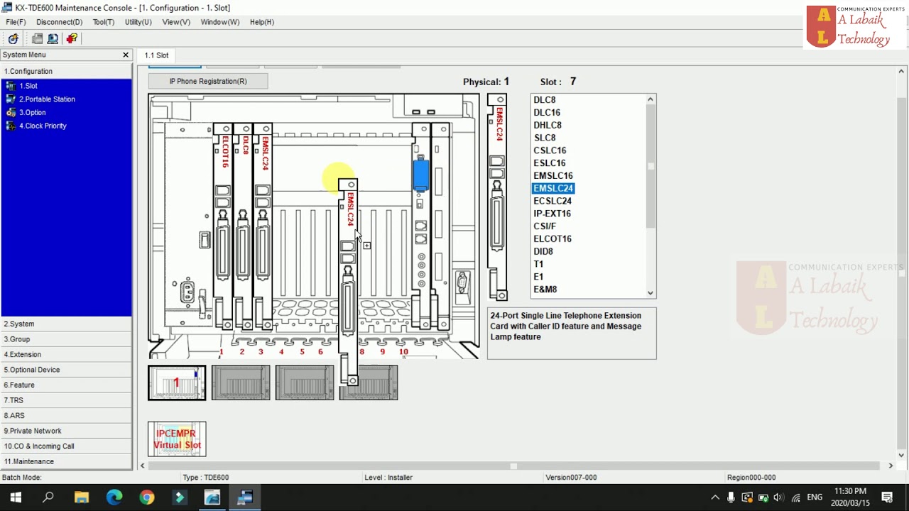 How to install card in Panasonic Kx TDA/TDE 100/200/600