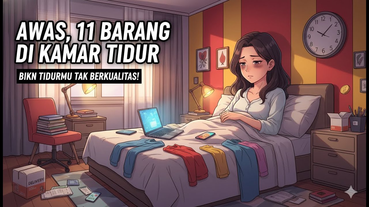 11 Barang di Kamar Tidur yang Bikin Tidurmu Tak Berkualitas.