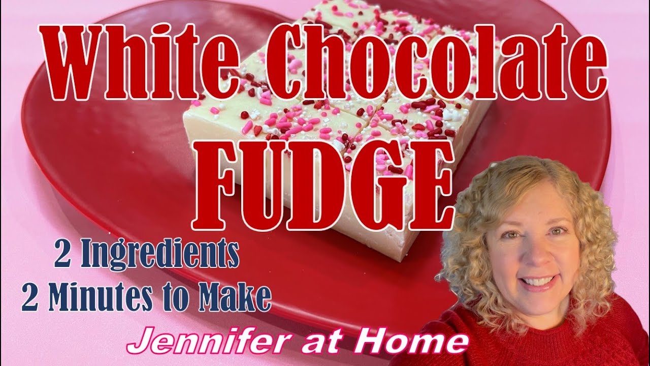 HOMEMADE 2 INGREDIENT WHITE CHOCOLATE FUDGE, Takes Minutes to Prepare, Perfect Dessert, Super Easy!