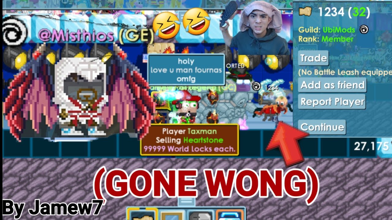 I Got Suspended Banned! (GONE WRONG) 🤣 Ft. @Misthios , @Fournos | Growtopia | Jamew7