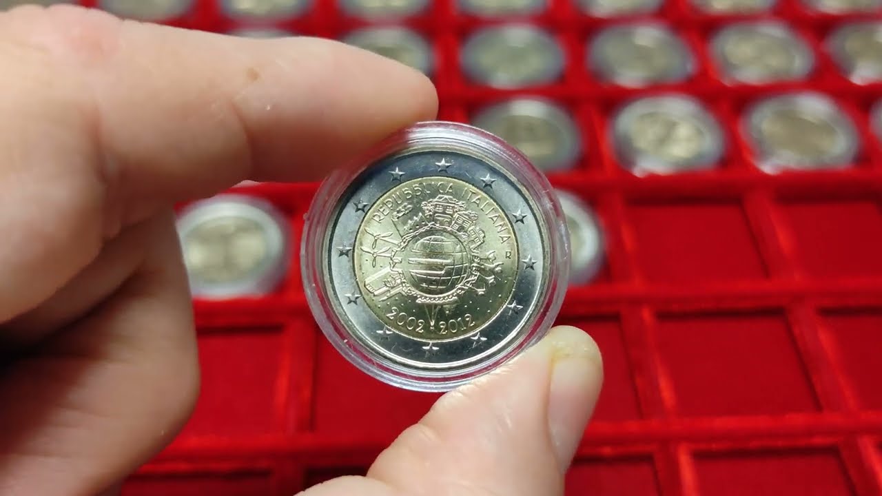 2 Euro 2002 2012 Anniversario Euro - UEM - Italia 2012 - Moneta FDC Quanto Vale? Valore della Moneta