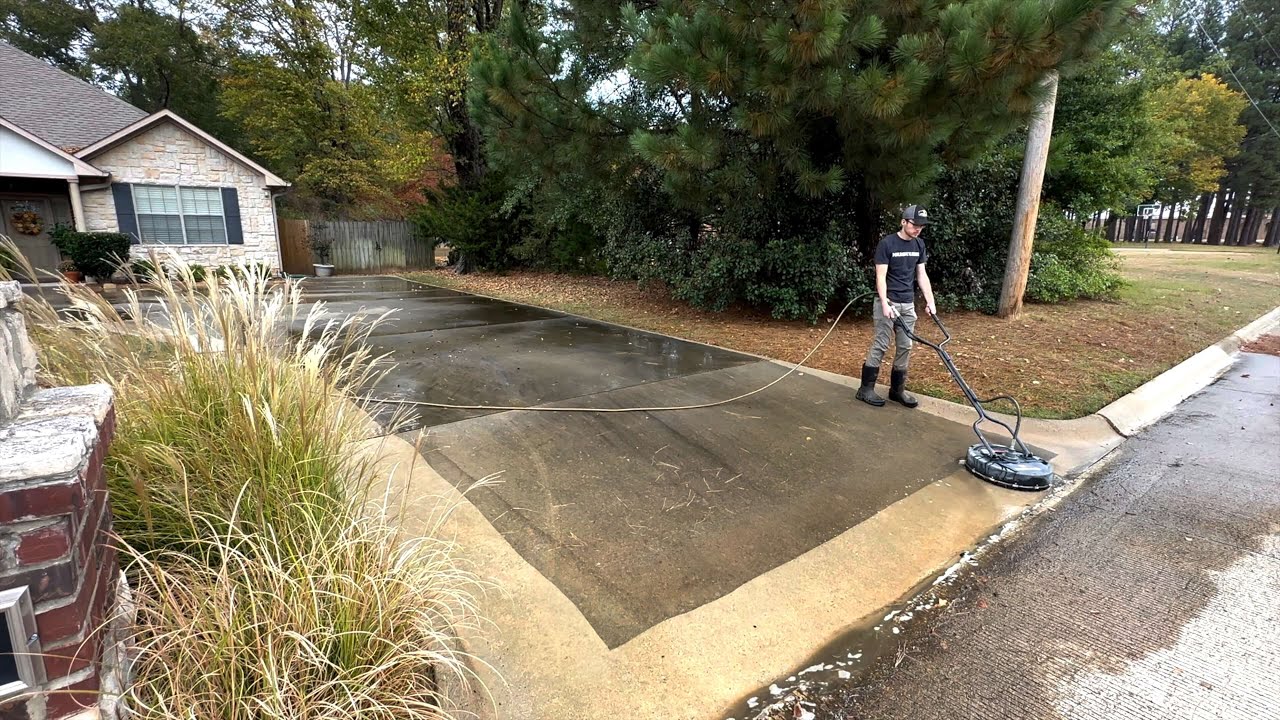 She was FLOORED at the result when I got finished cleaning her driveway for FREE