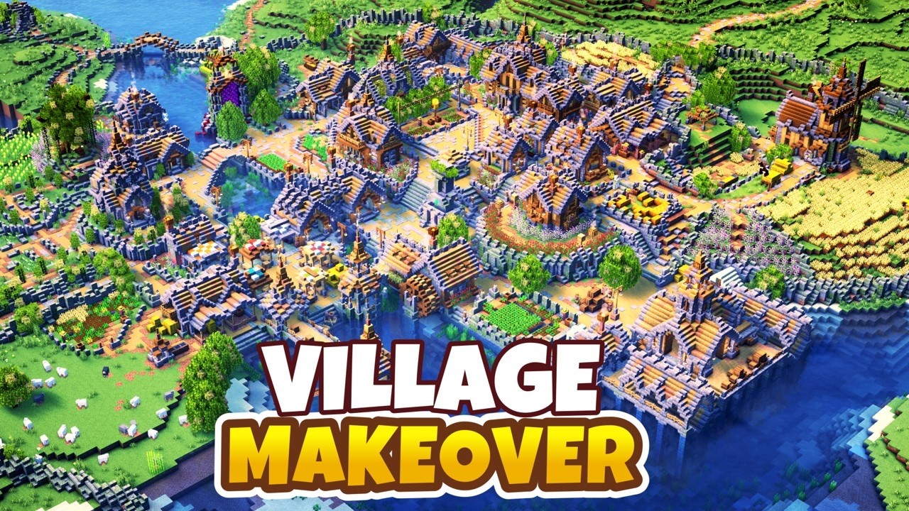 I transformed an ENTIRE Village | Minecraft Timelapse (+FREE World Download)