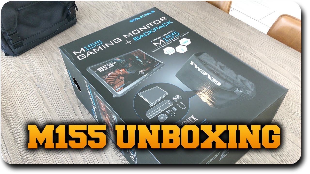 Gaems M155 Portable Monitor and Backpack Unboxing (4K Video)