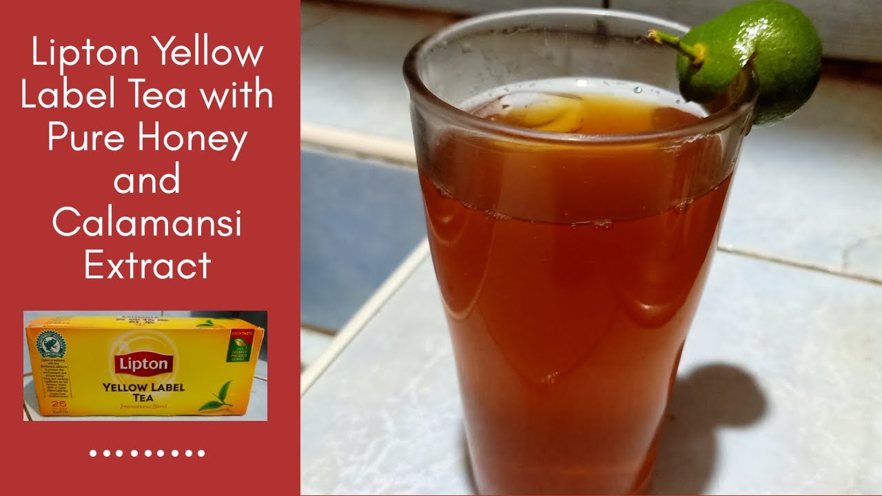 Lipton Yellow Label Tea with Pure Honey and Calamansi Extract | Perfect drink if you are on a diet.