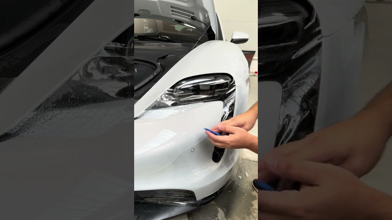 Porsche Taycan front bumper to PPF