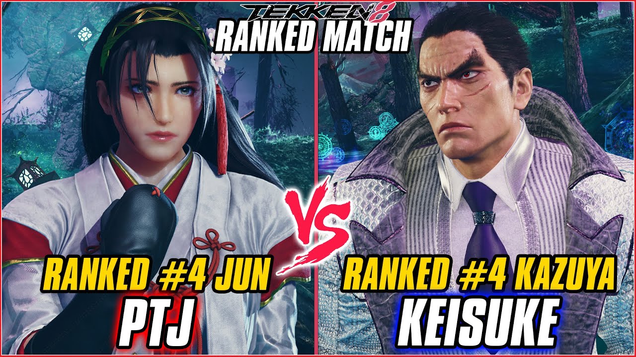 TEKKEN 8 ▰ PTJ (#4 Ranked Jun) vs KEISUKE (#4 Ranked Kazuya) ▰ T8 HIGH LEVEL GAMEPLAY