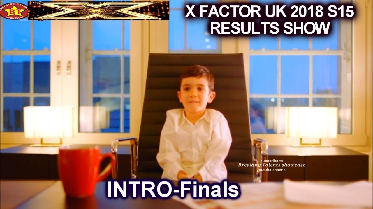 INTRO Eric Cowell as the New Boss | Simon with son & Finalists | Final Results Show X Factor UK 2018