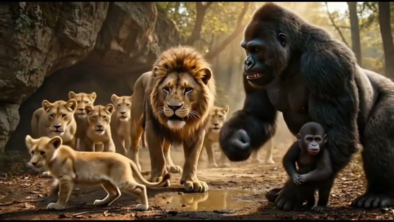 King Kong and Godzilla vs Giant Cobra Snake | A Savage Jungle Showdown | King Kong Movie#subscribe