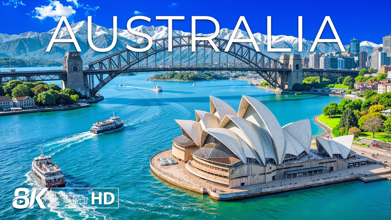 Australia 8K | The Land Down Under – Stunning Beaches, Iconic Landmarks & Vibrant Wildlife